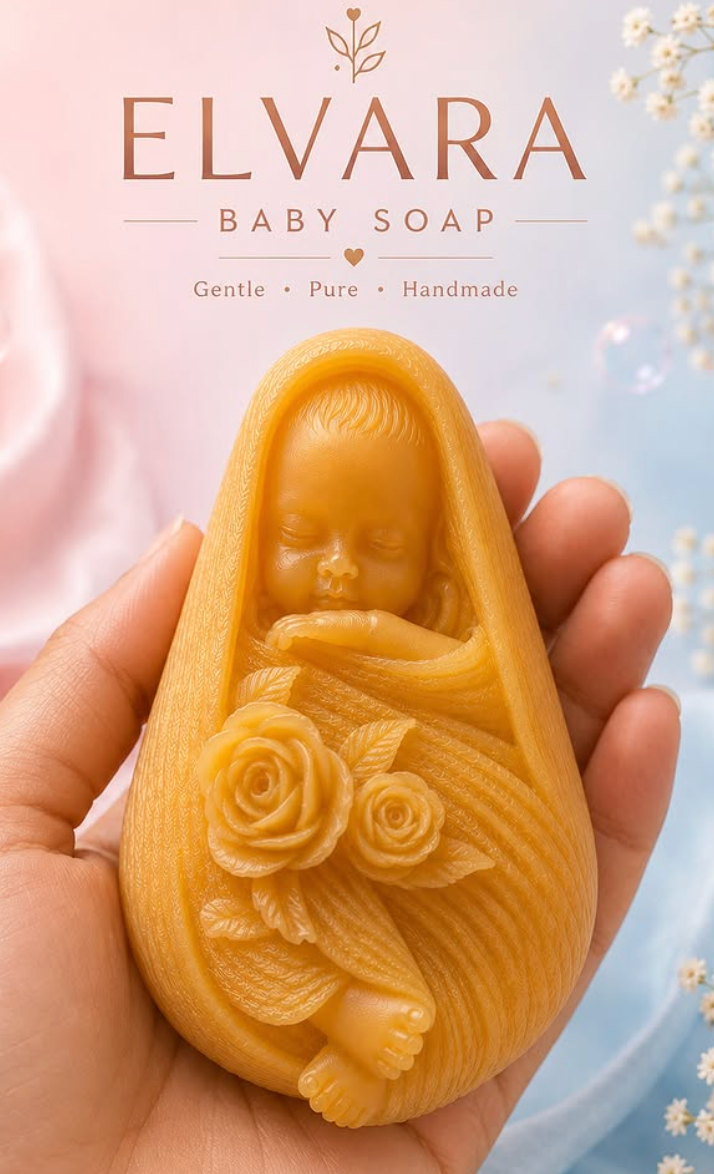 Elvara Baby shaped soap