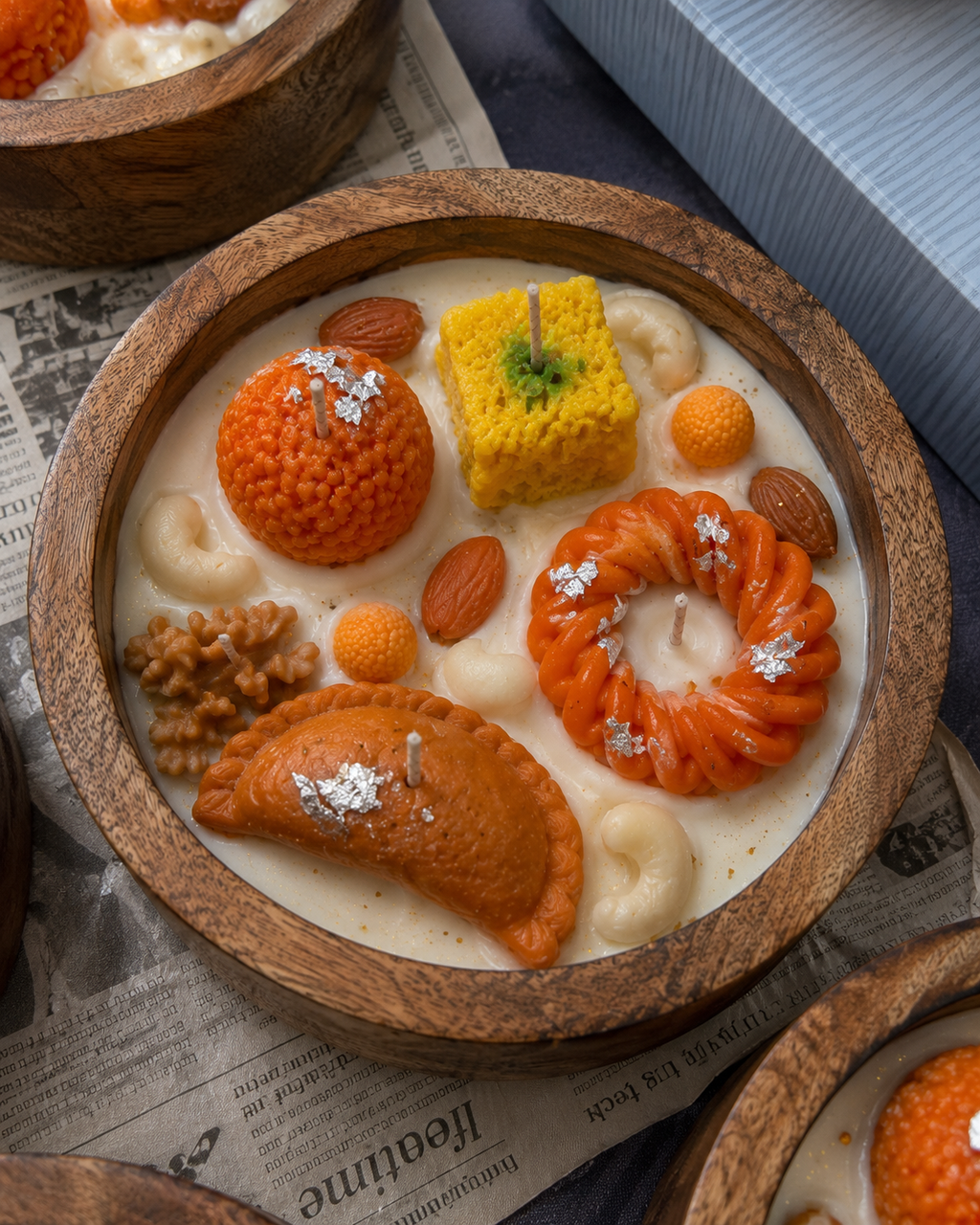 Elvara Festive Mithai Bowl Candle