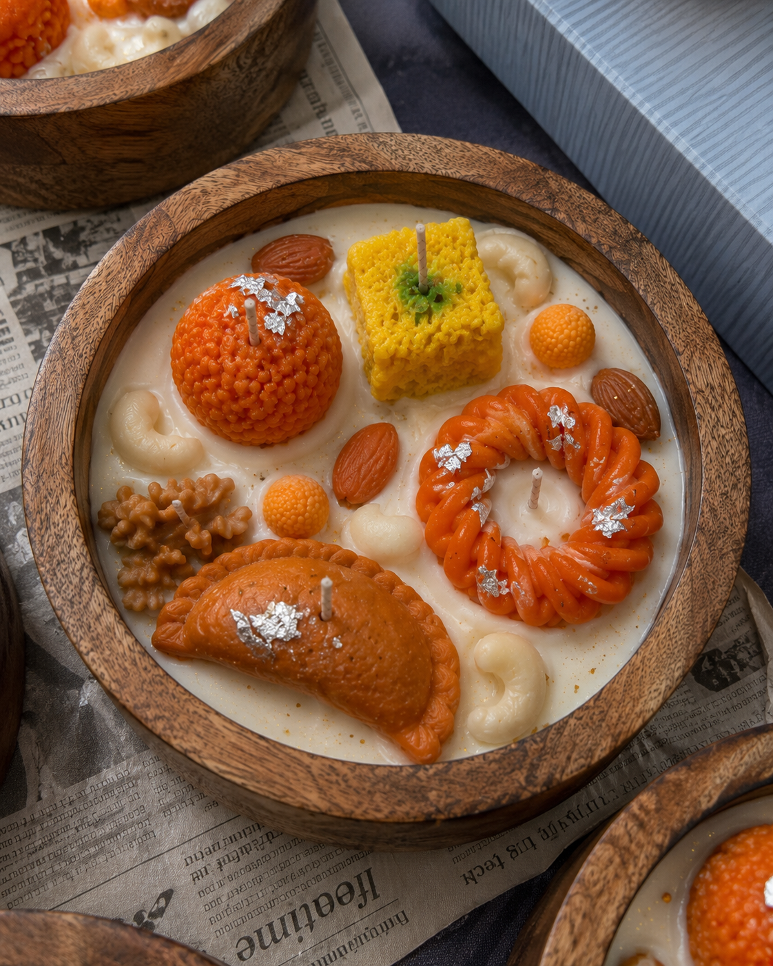 Elvara Festive Mithai Bowl Candle